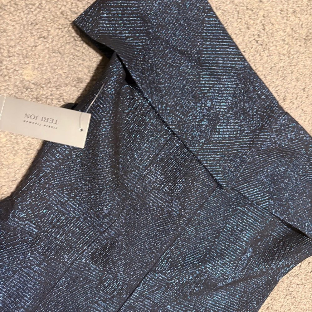 Rickie Freeman For Teri Jon New Twist Front Column Gown Size 8 - Picture 14 of 16